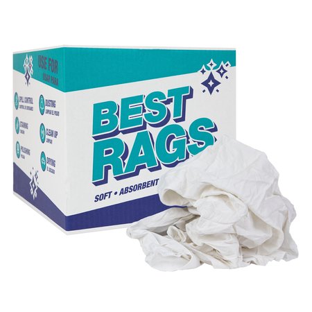 MONARCH Sheet Reclaimed Rags - White - 10 lb Box R1-W39-10